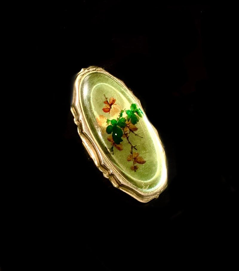 1960s Lipstick and Mirror Enamel Ring