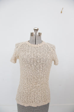 Late 60s Irish Linen Knit Top
