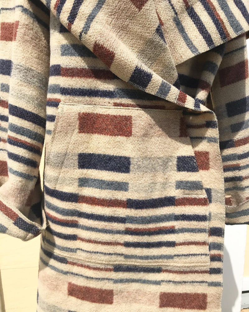 1970's Quatre De Chambs Hooded Wool Jacket
