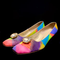 1960s Rainbow Jewel Heels