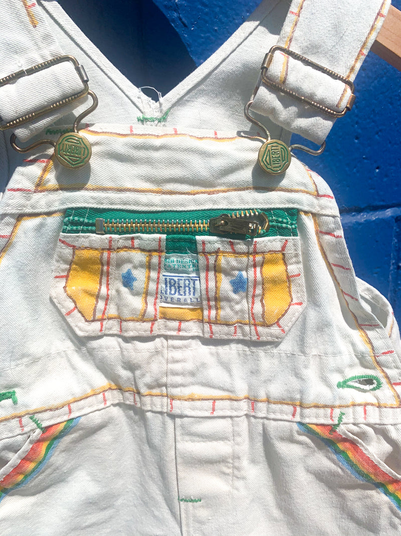 Vintage Painted Kids Liberty Overalls