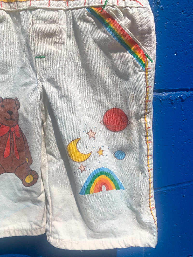 Vintage Painted Kids Liberty Overalls