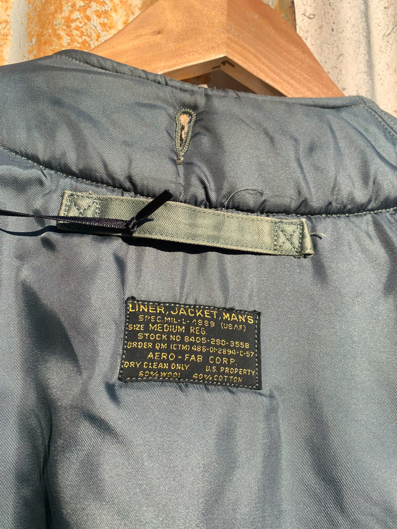 1960s Grey Air Force Liner Jacket