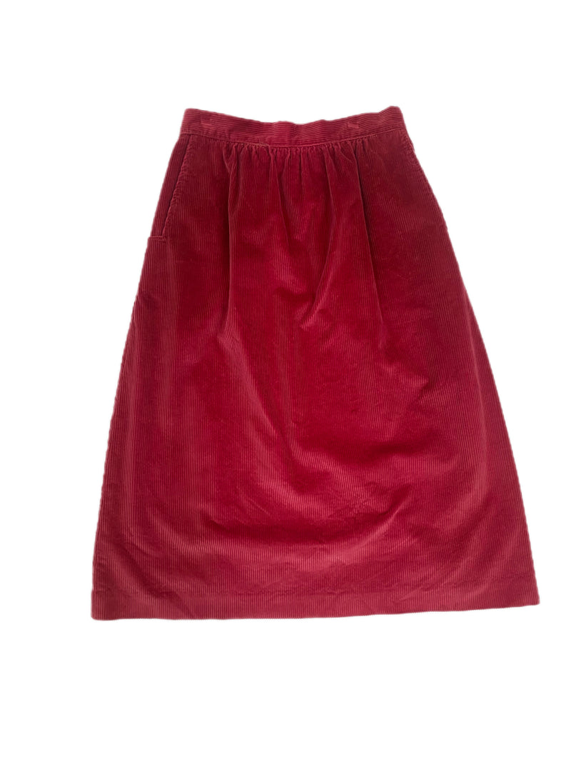 1970's Pink Pierre Cardin Corduroy Skirt