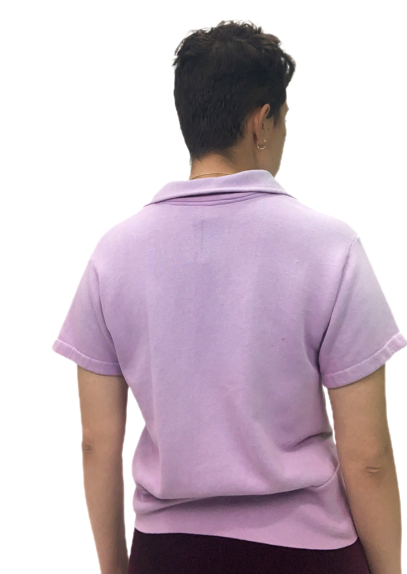 1950's Lavender Half-Zip Sweatshirt