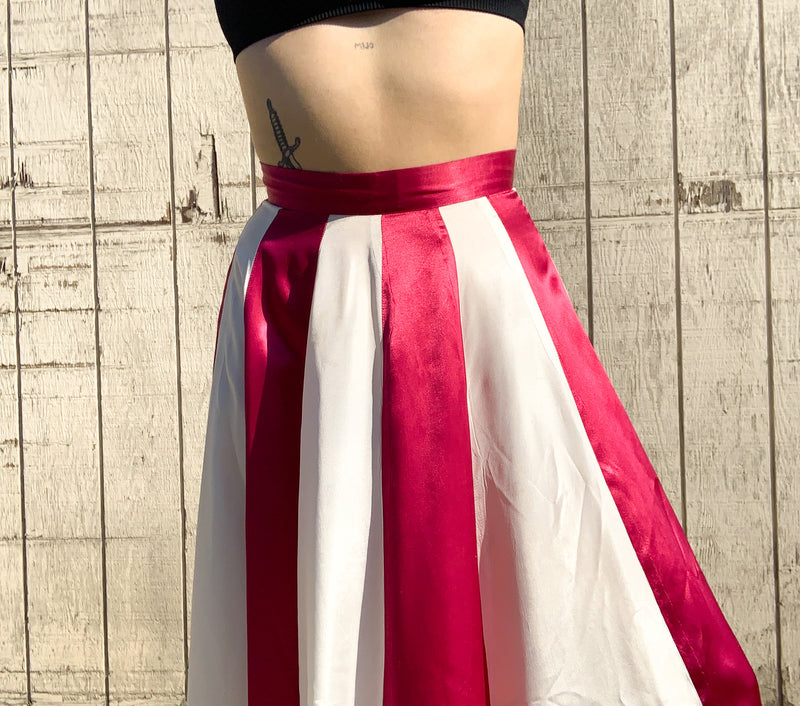 Handmade Vintage Striped Skirt
