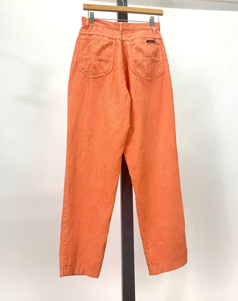 80s Over-Dyed Sherbet Orange Cords